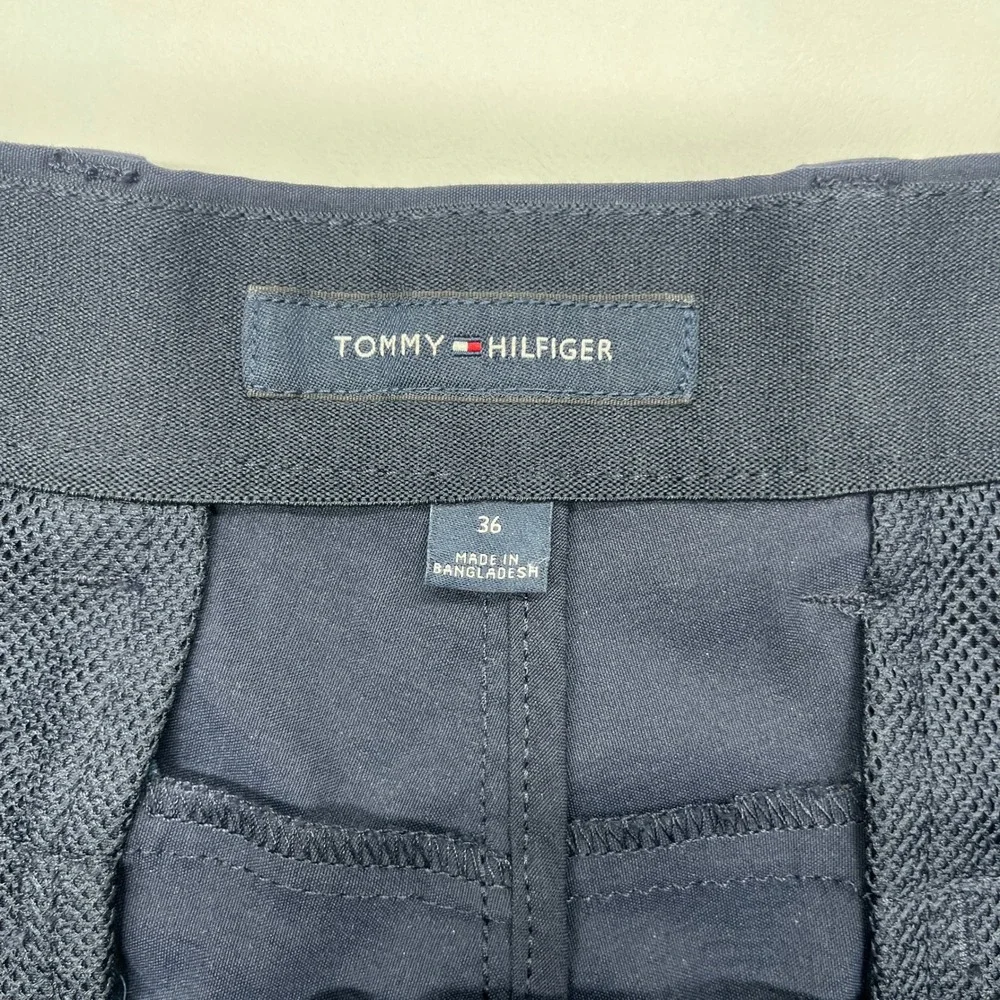 Tommy‎ Hilfiger Mens Navy Blue Performance Golf Shorts Size 36 Preppy Sporty